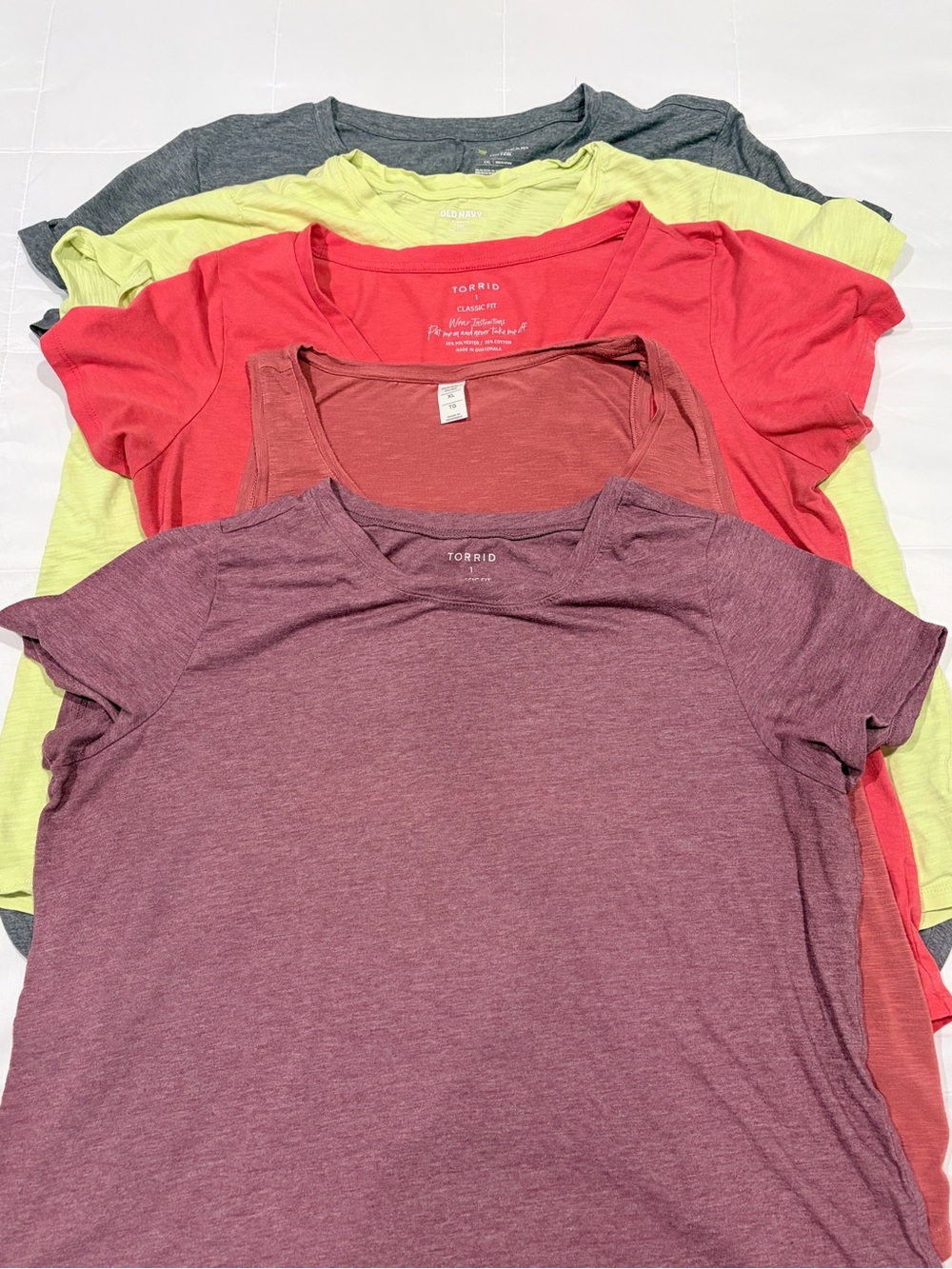 Women’s Plus Size XXL/1X Top Bundle Aerie Torrid Old Navy Tek Gear 5 Piece